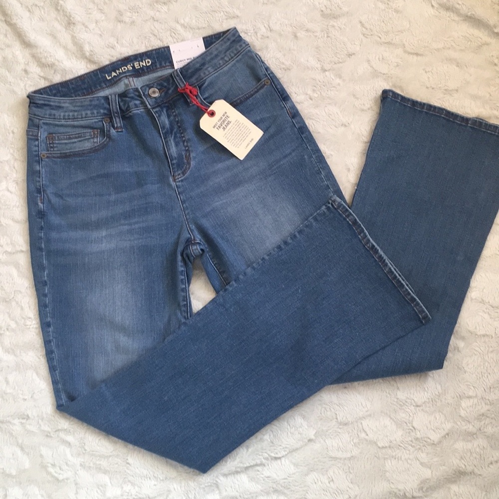 Curvy Mid Rise Boot Leg